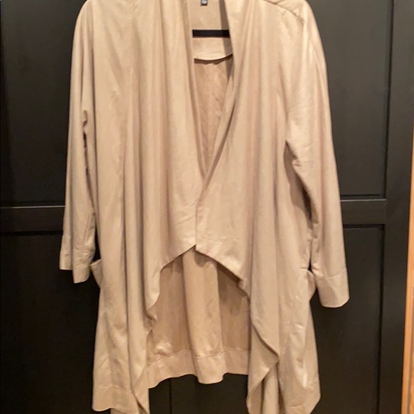 Lulus faux suede open cardigan size M/L - Picture 1 of 5